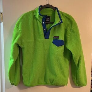 GAP Bright Green Fleece with Blue Details